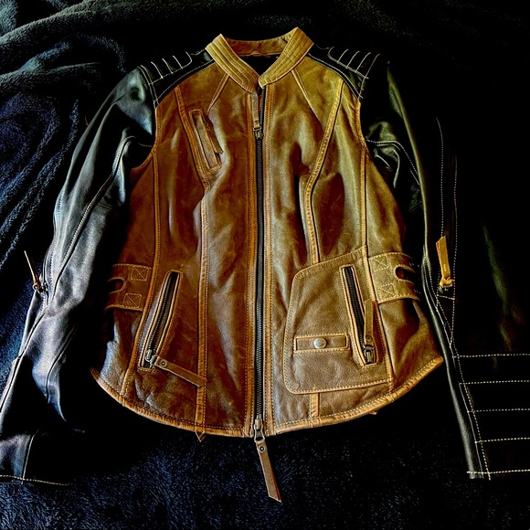 Harley Davidson Women's Triple Vent System Gallun Leather Jacket